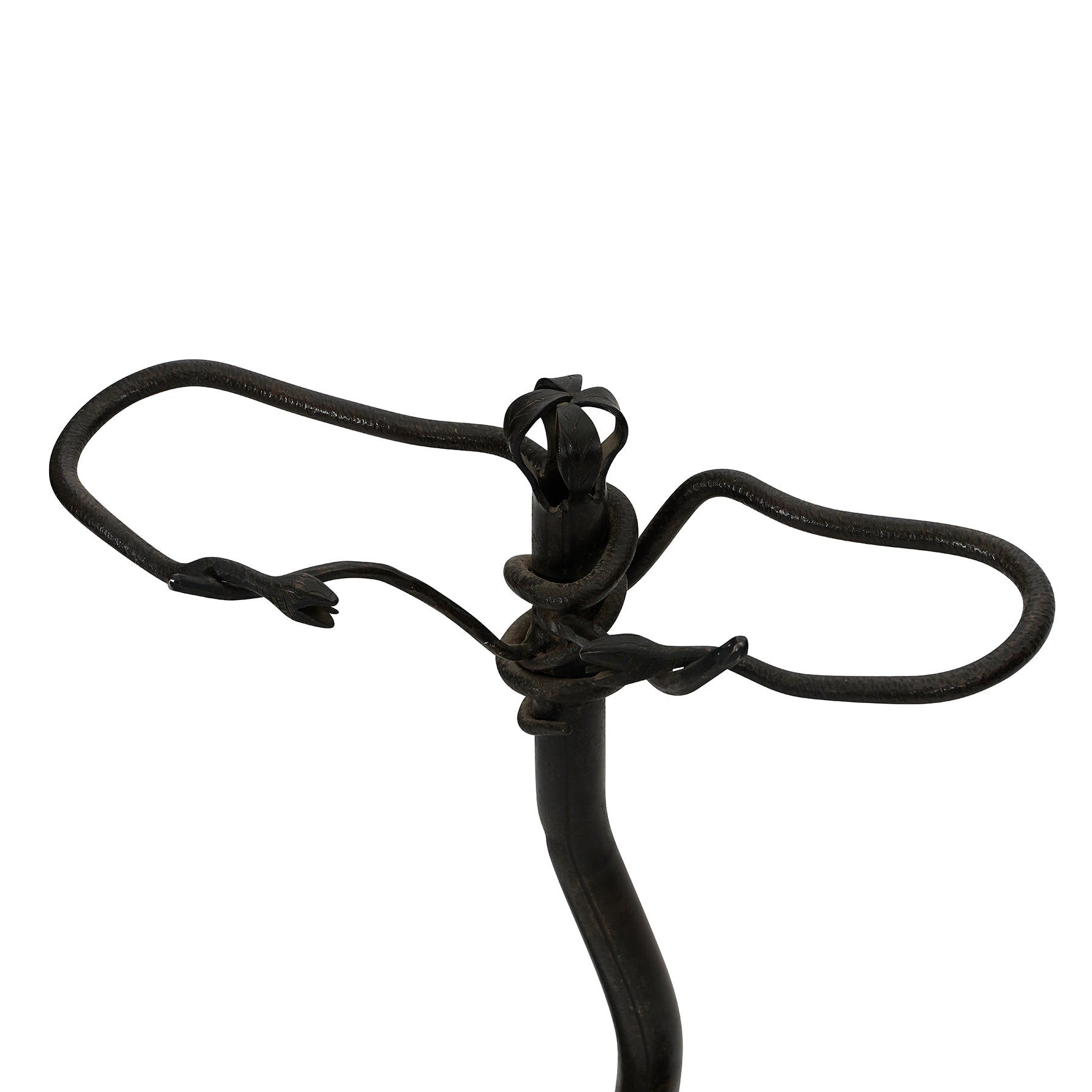 19th Century French Iron & Bronze Serpent Umbrella Stand