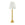 Brass George Lamp with white lampshade by Bunny Williams Home