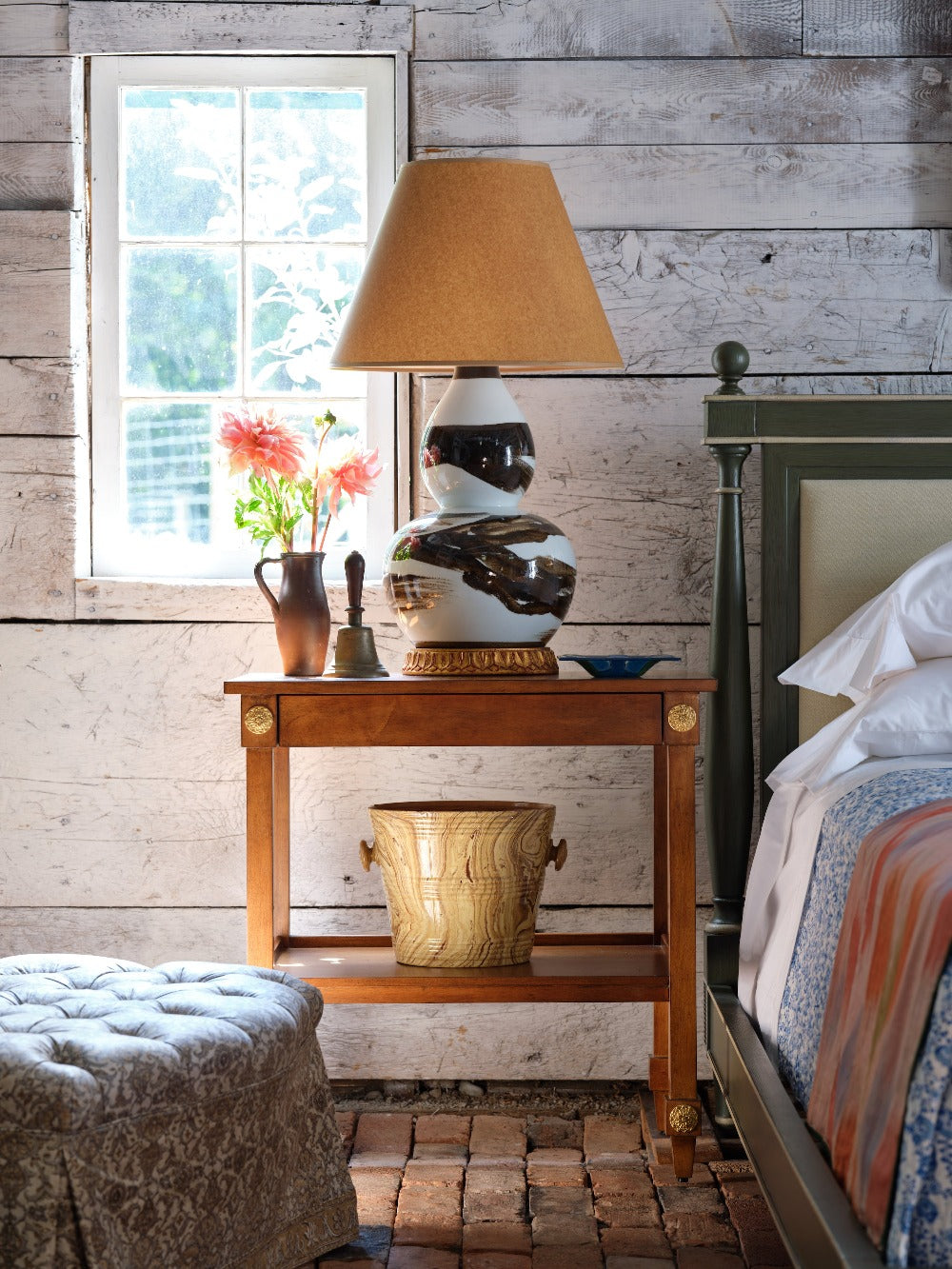 Upholstered Empire Bed in size King by Bunny Williams Home