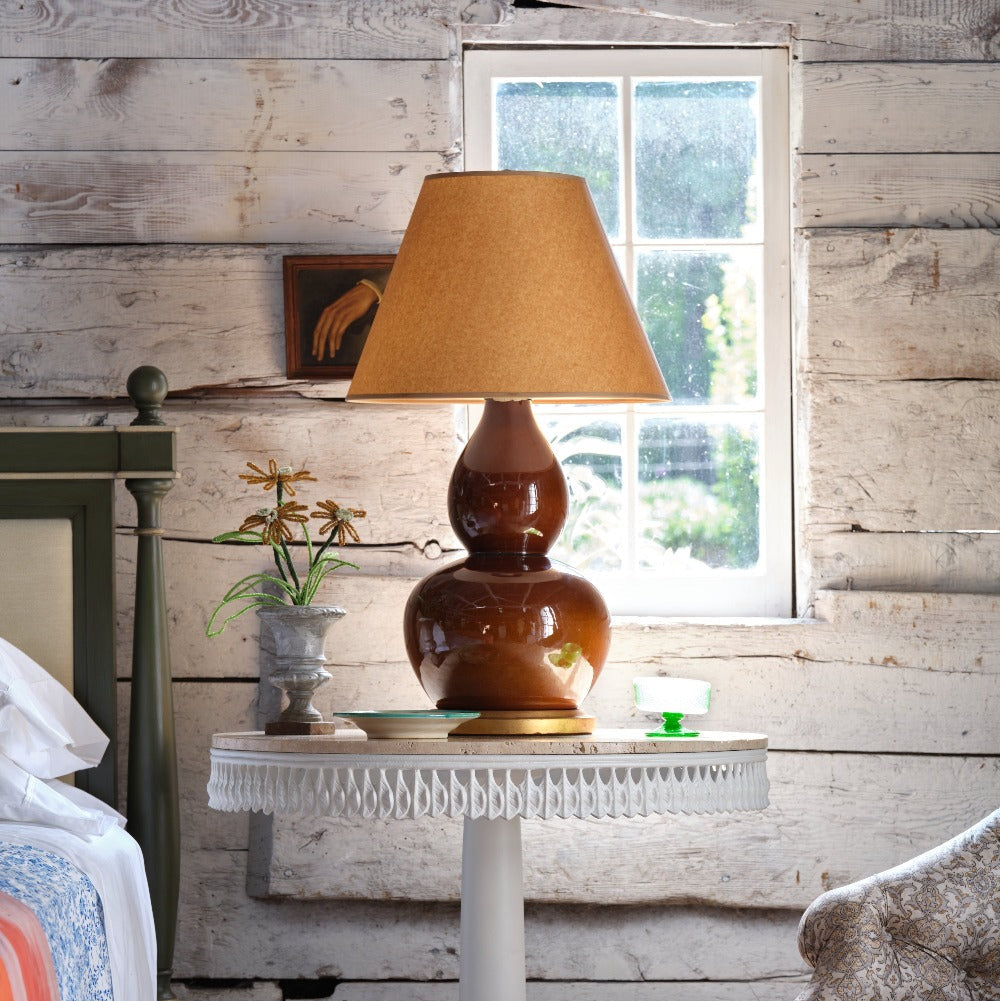 Cinnamon Ceramic Lamp (Redish Brown) – Bunny Williams Home
