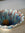 Ruffle Bowl (Ivory/Umber/Blues - 15")