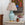 Prickly Poppycape empire pleated lampshade with self welt trim
