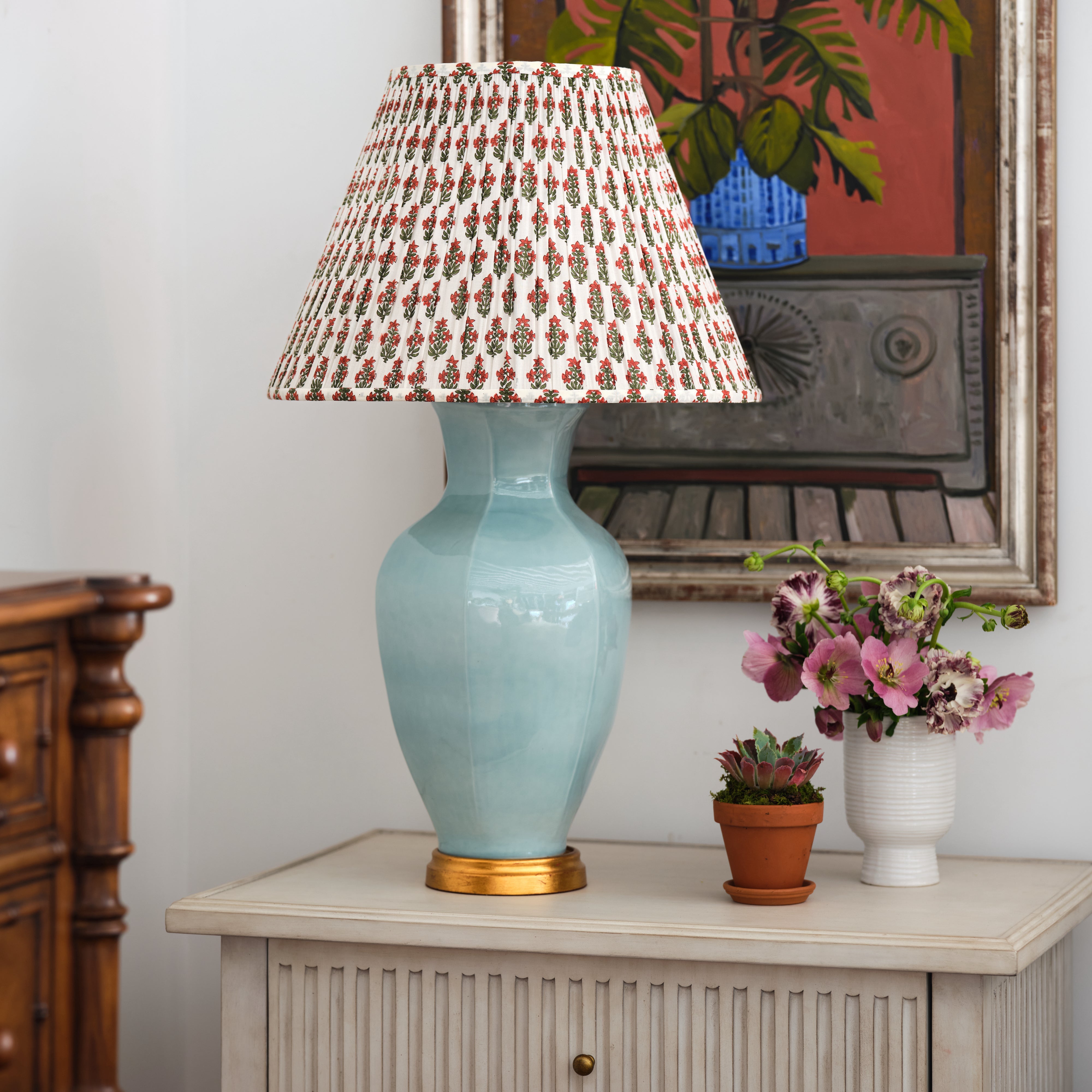 Hive Ceramic Lamp (Blue) – Bunny Williams Home