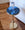 Burke Drinks Table with a blue mirror top by Bunny Williams Home