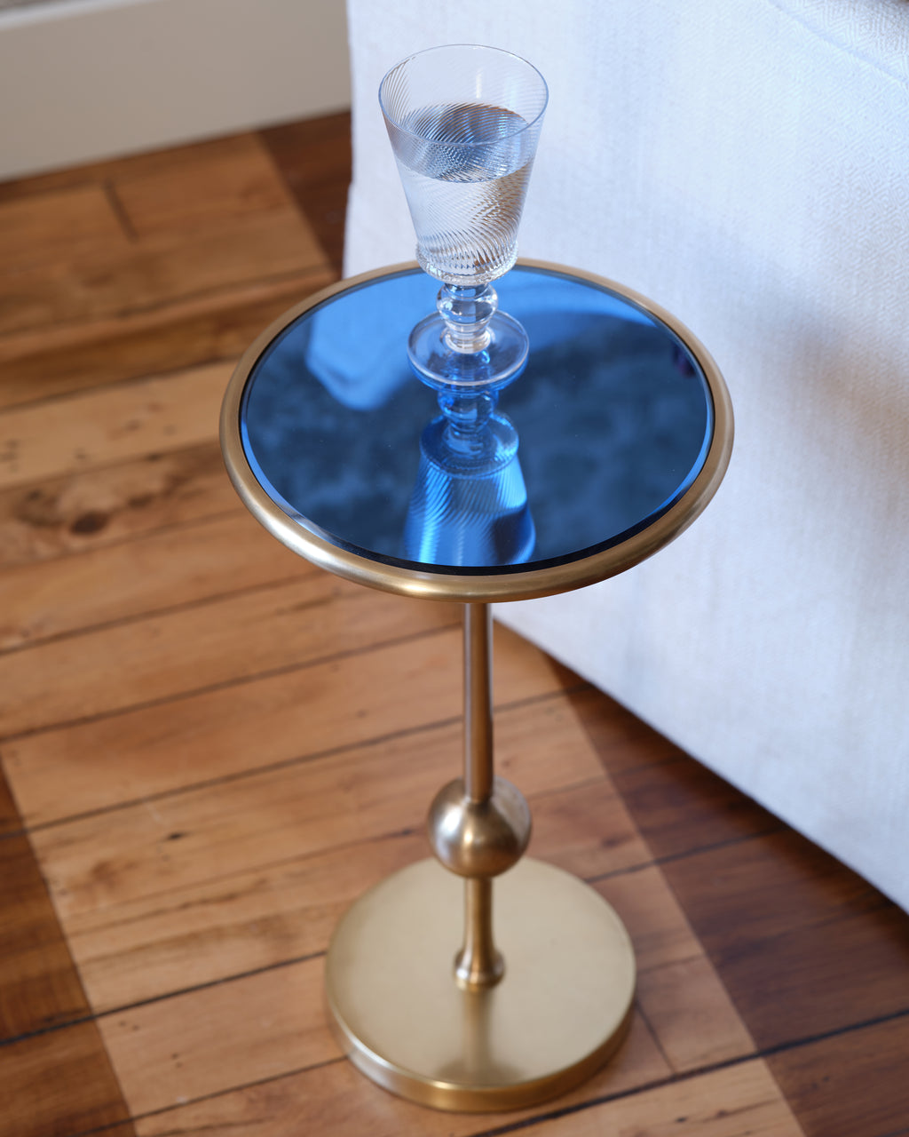 burke drinks table (blue mirror)