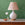 Hand glazed ceramic Pearl Lamp with gold base by Bunny Williams Home