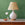 Hand glazed ceramic Pearl Lamp with gold base by Bunny Williams Home