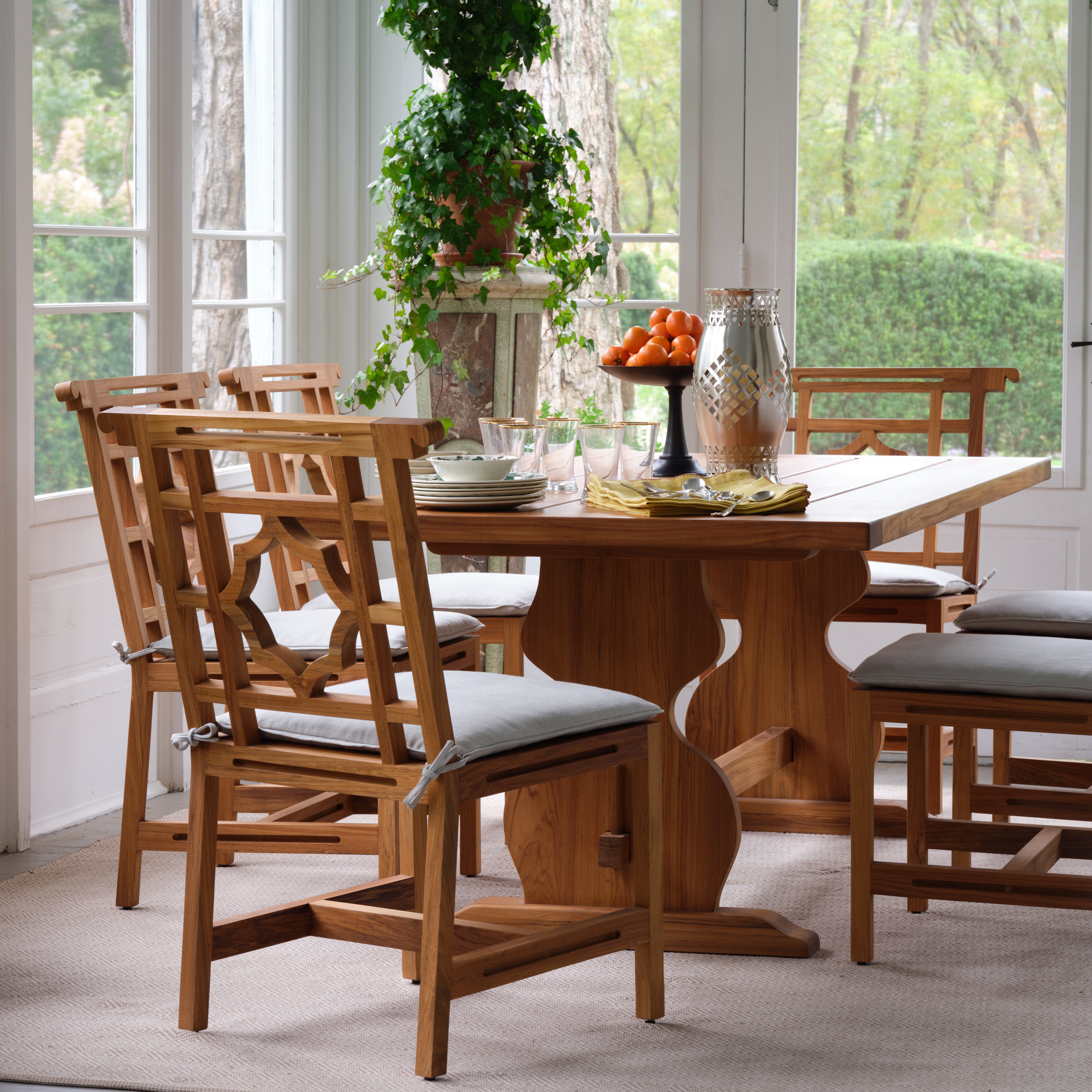 Graham Teak Dining Table by Bunny Williams Home