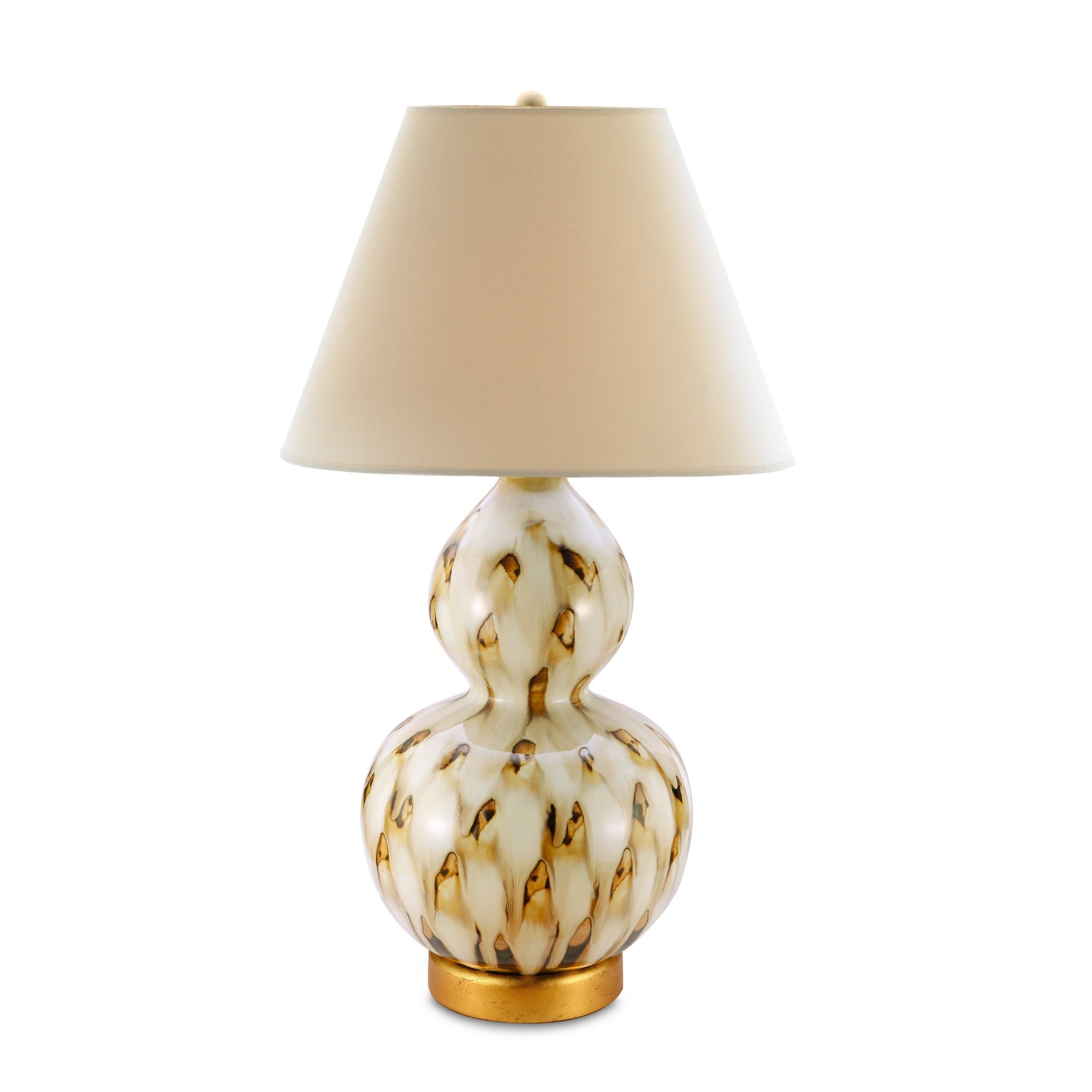 Small Pheasant Feather Ceramic Lamp (Brown) – Bunny Williams Home