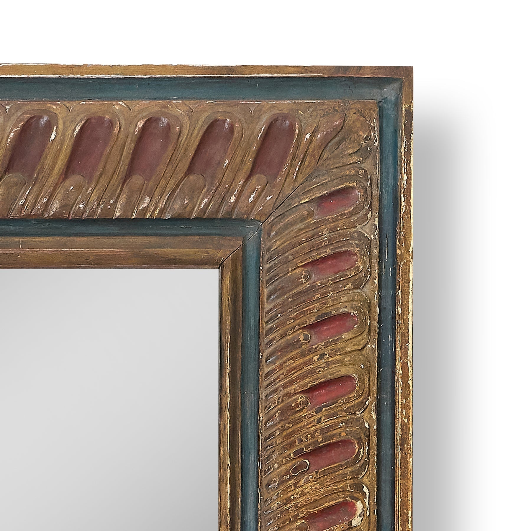 木製大鏡 Large 19th Century Carved Wooden Frame Mirror (42