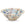 15 inch ivory umber and blue ruffle bowl by Matin Malikzada for Bunny Williams Home