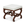 Charlottesville Stool (Mahogany / Cream Linen)