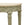 Dorian Demilune side table with green legs and cream top