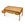 Heron paneled cane desk with three drawers