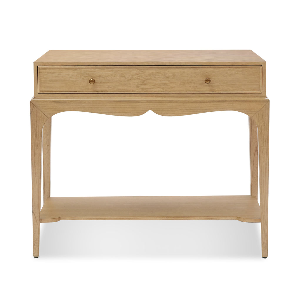 isabella side table in an oak finish by bunny williams home