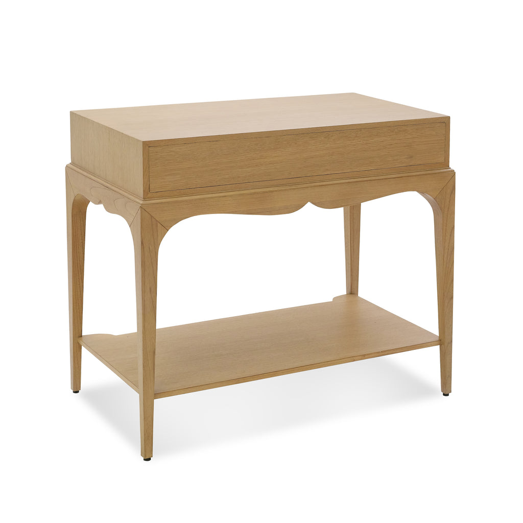 isabella side table in an oak finish by bunny williams home