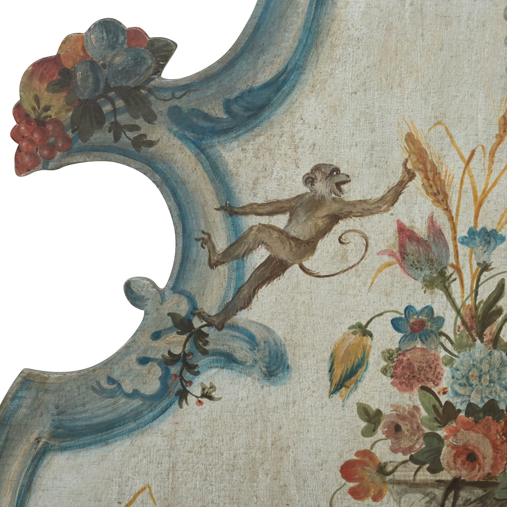 painted rococo style panels (set of 4)