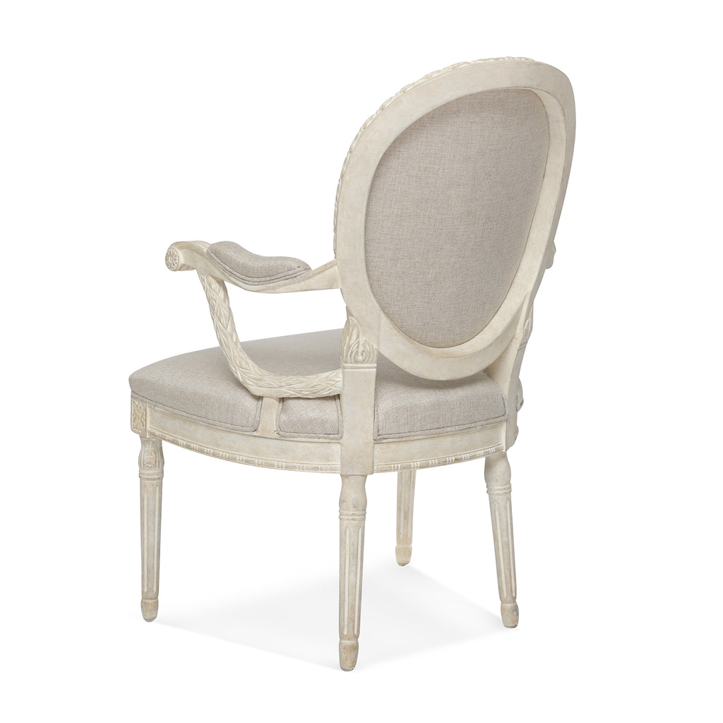 white painted french fauteuils (pair)