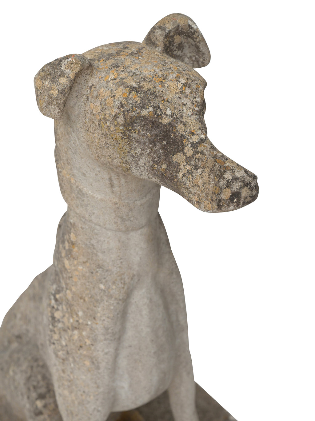 french greyhound garden statue
