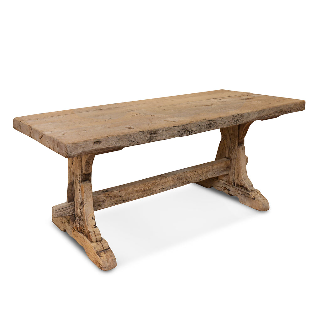 oak trestle table