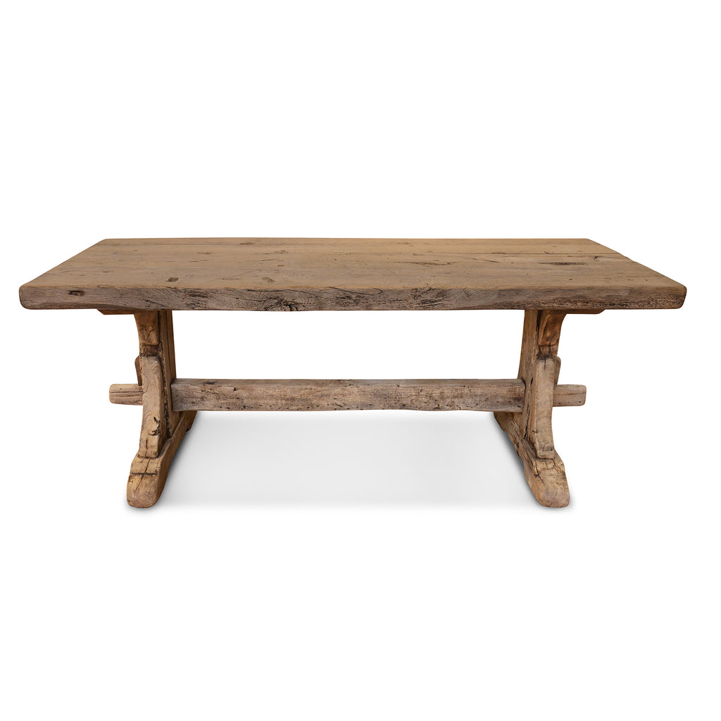 oak trestle table