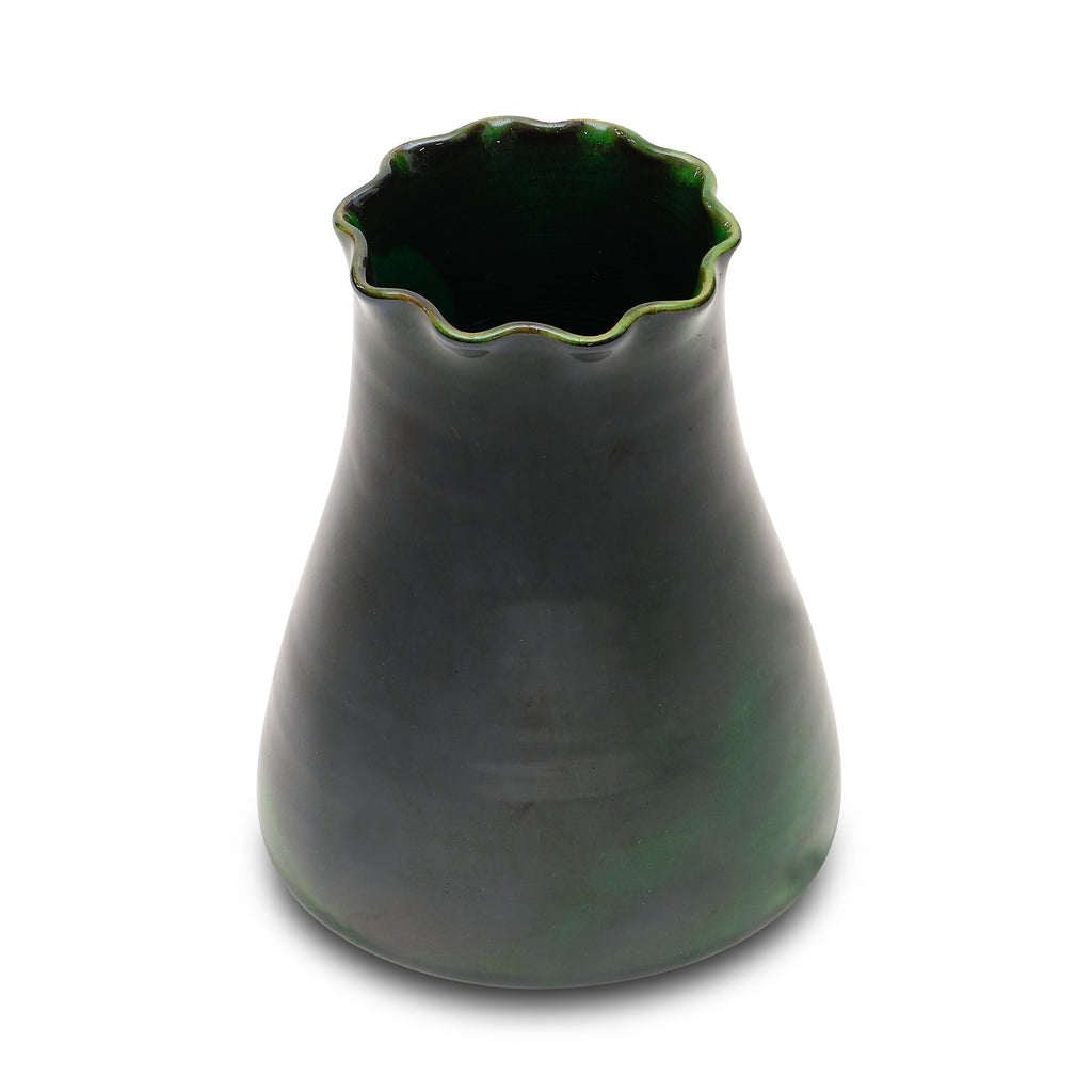 8 inch tall jade narrow mouth carafe vase by matin malikzada for bunny williams home