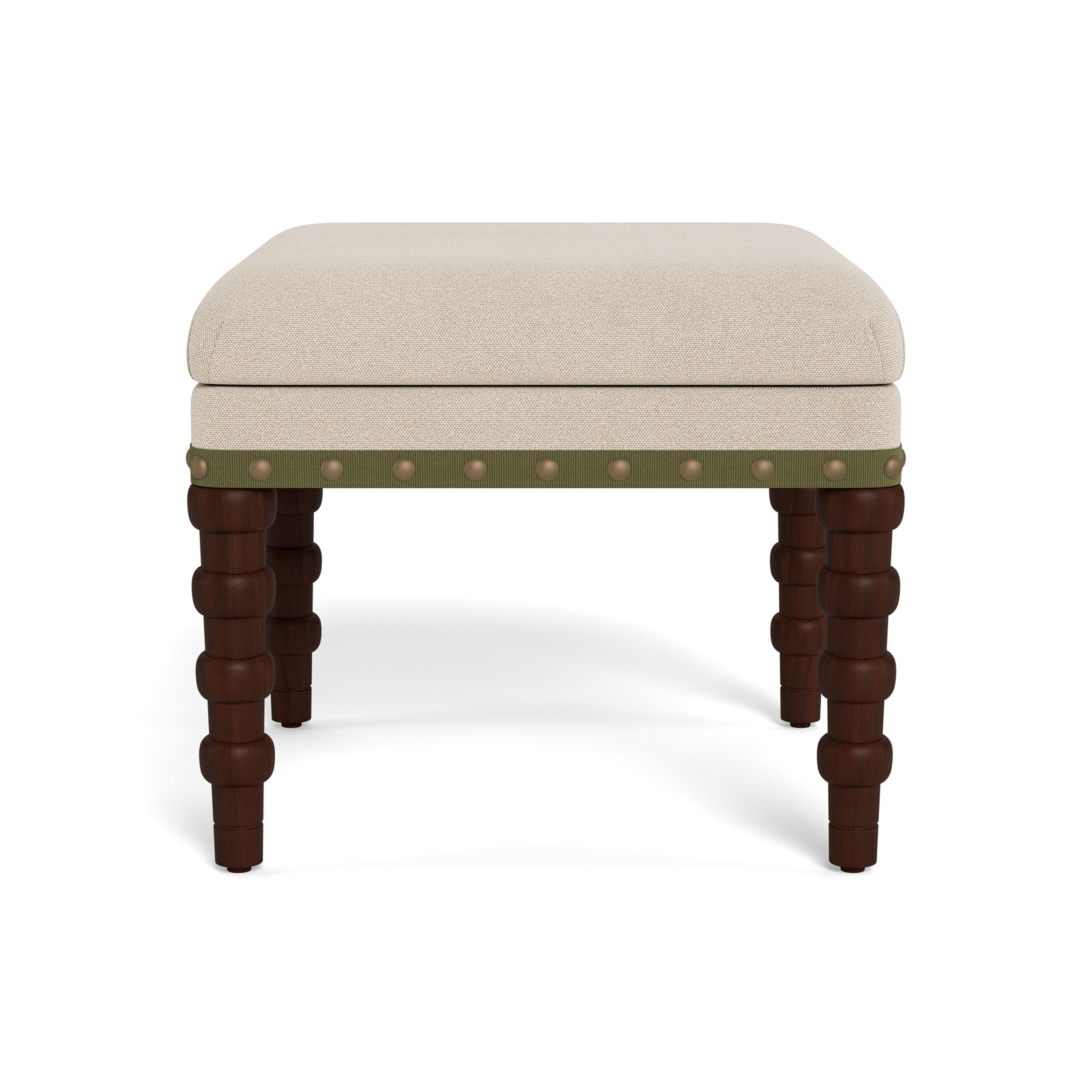 Olive Tape Stool - Made to Order Upholstery – Bunny Williams Home