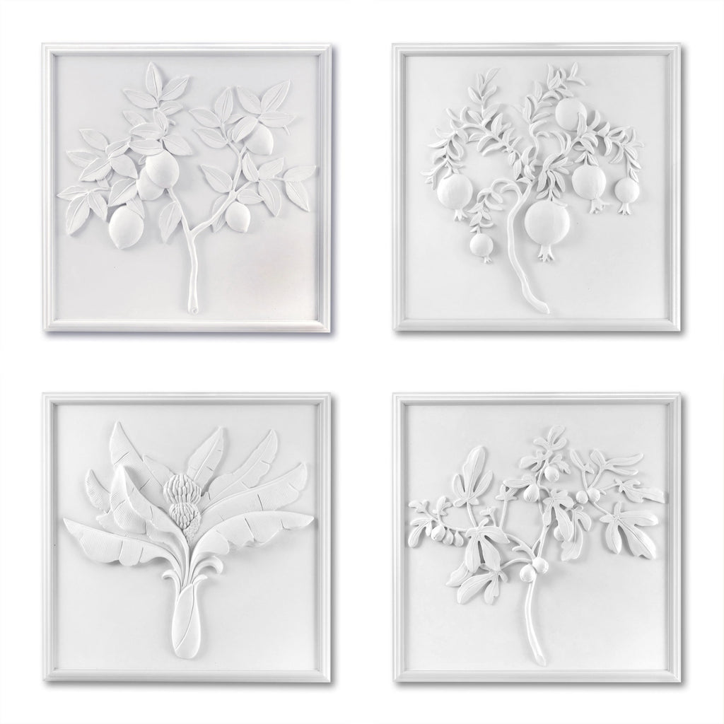 plaster panels - set of 4