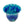 Turquoise and bliue wide mouth ruffle vase by Matin Malikzada for Bunny Williams Home