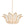 Bebe chandelier with gold leaf finish strung with clear glass beads by Bunny Williams Home