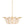 Bebe chandelier with gold leaf finish strung with clear glass beads by Bunny Williams Home