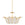 Bebe chandelier with gold leaf finish strung with clear glass beads by Bunny Williams Home