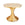 Gold Hourglass side table with a marble top on an octagonal pedestal base by Bunny Williams Home