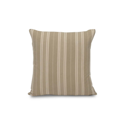 Antique French Ticking Stripe Pillow Tan, 20" x 20"