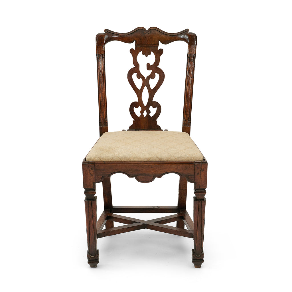 transitional english side chairs (pair)