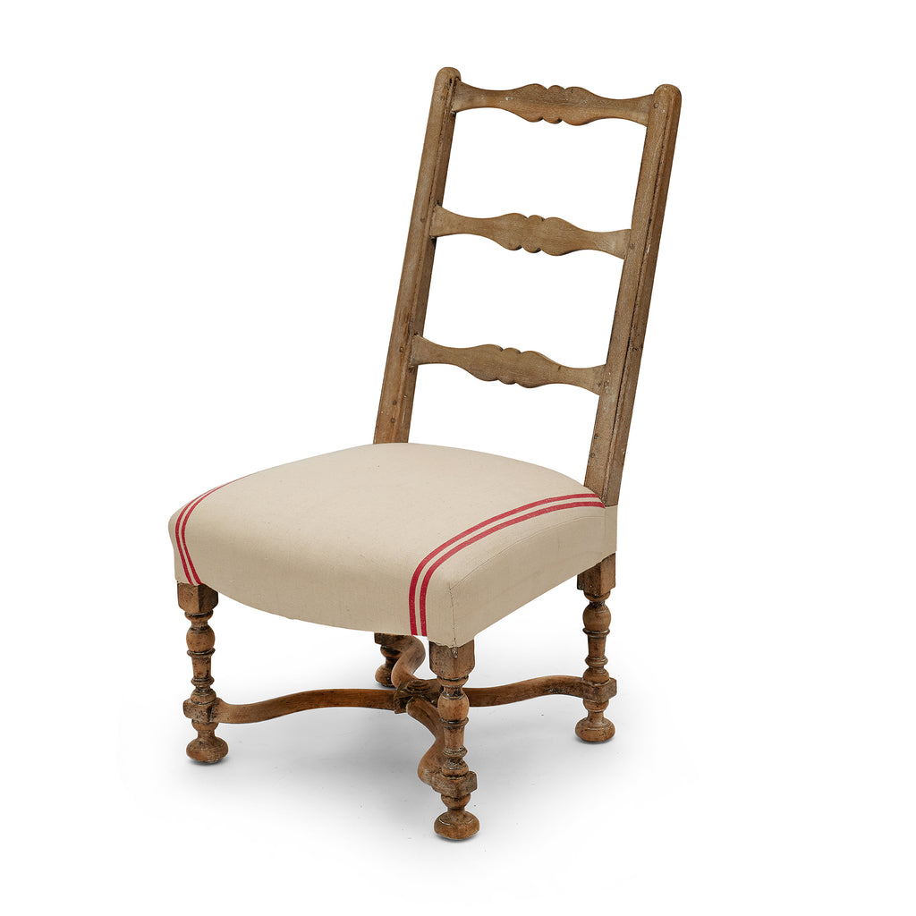 french ladder back slipper chair