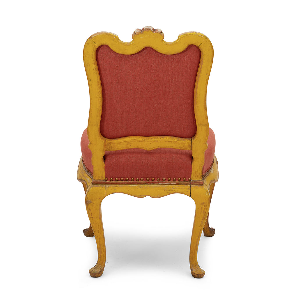 unusual italian painted side chairs (pair)