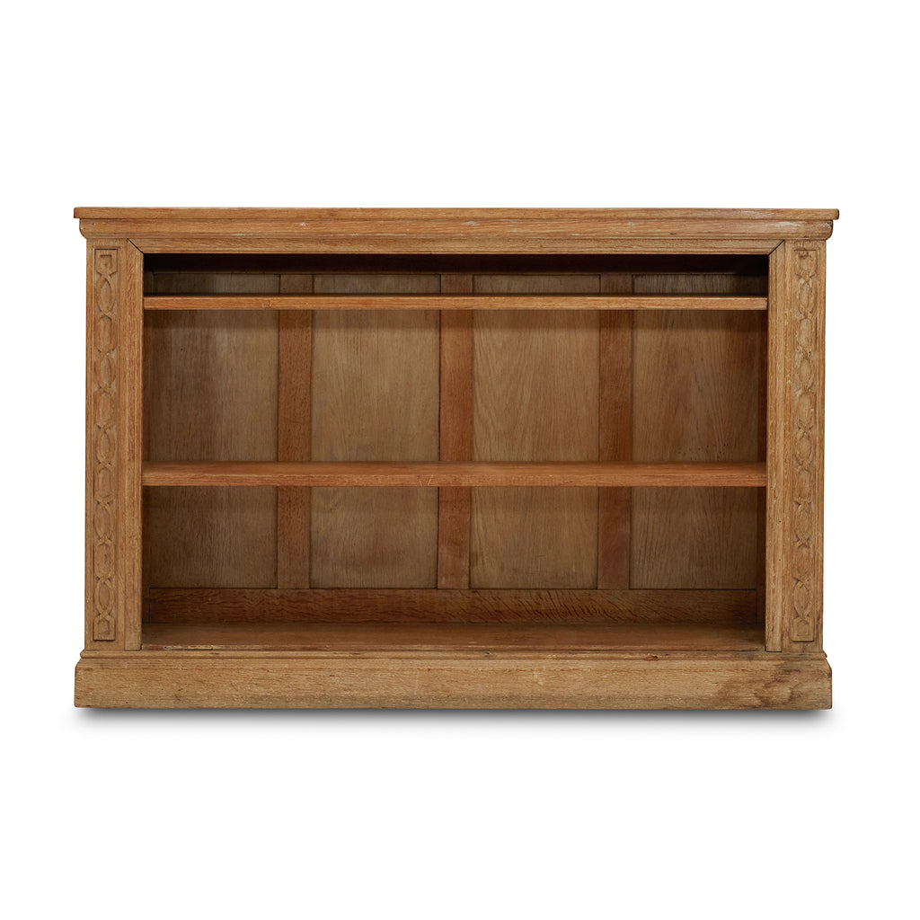 19th century cerused oak bookcase front view