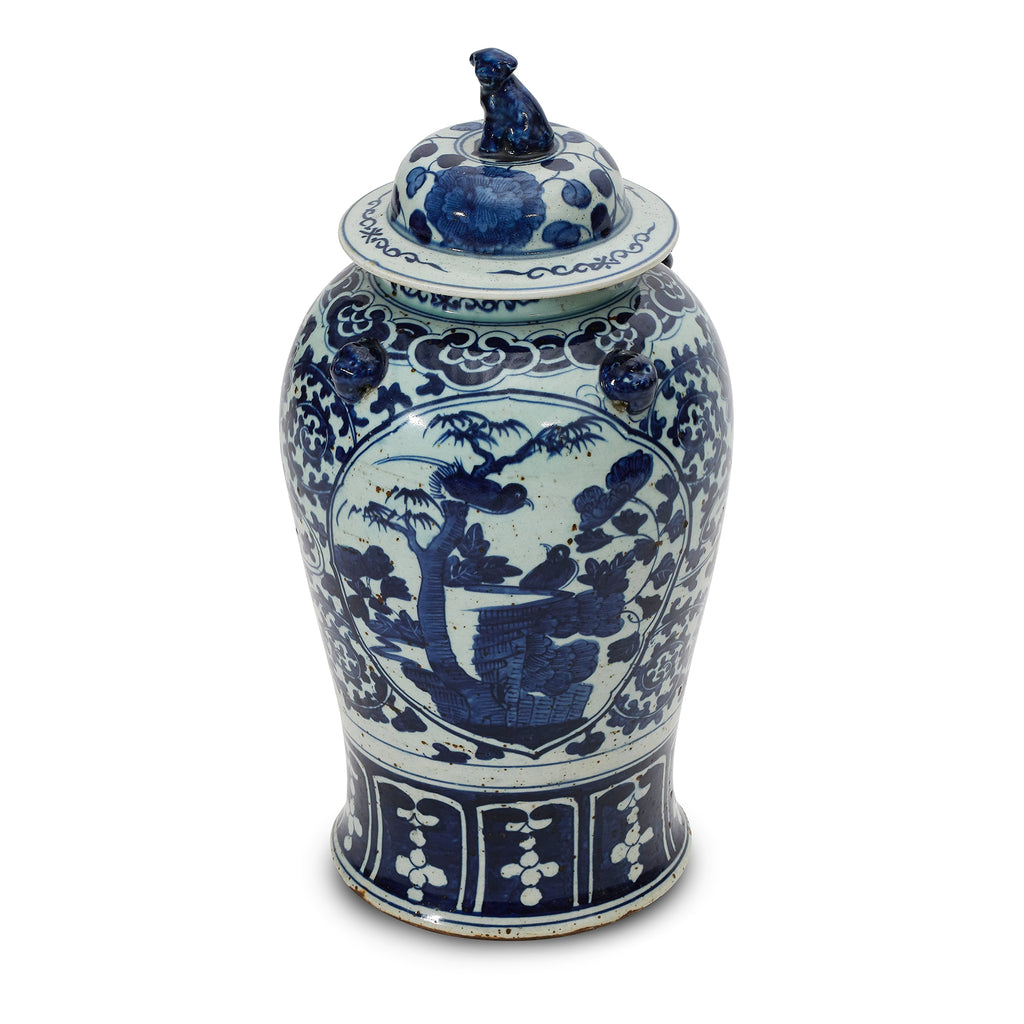 vintage chinese porcelain lidded jar
