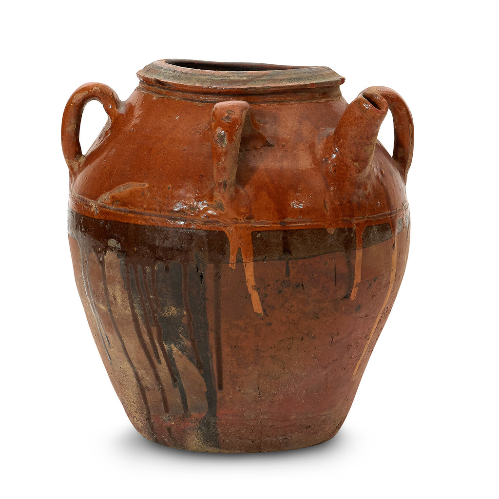 glazed earthenware jug