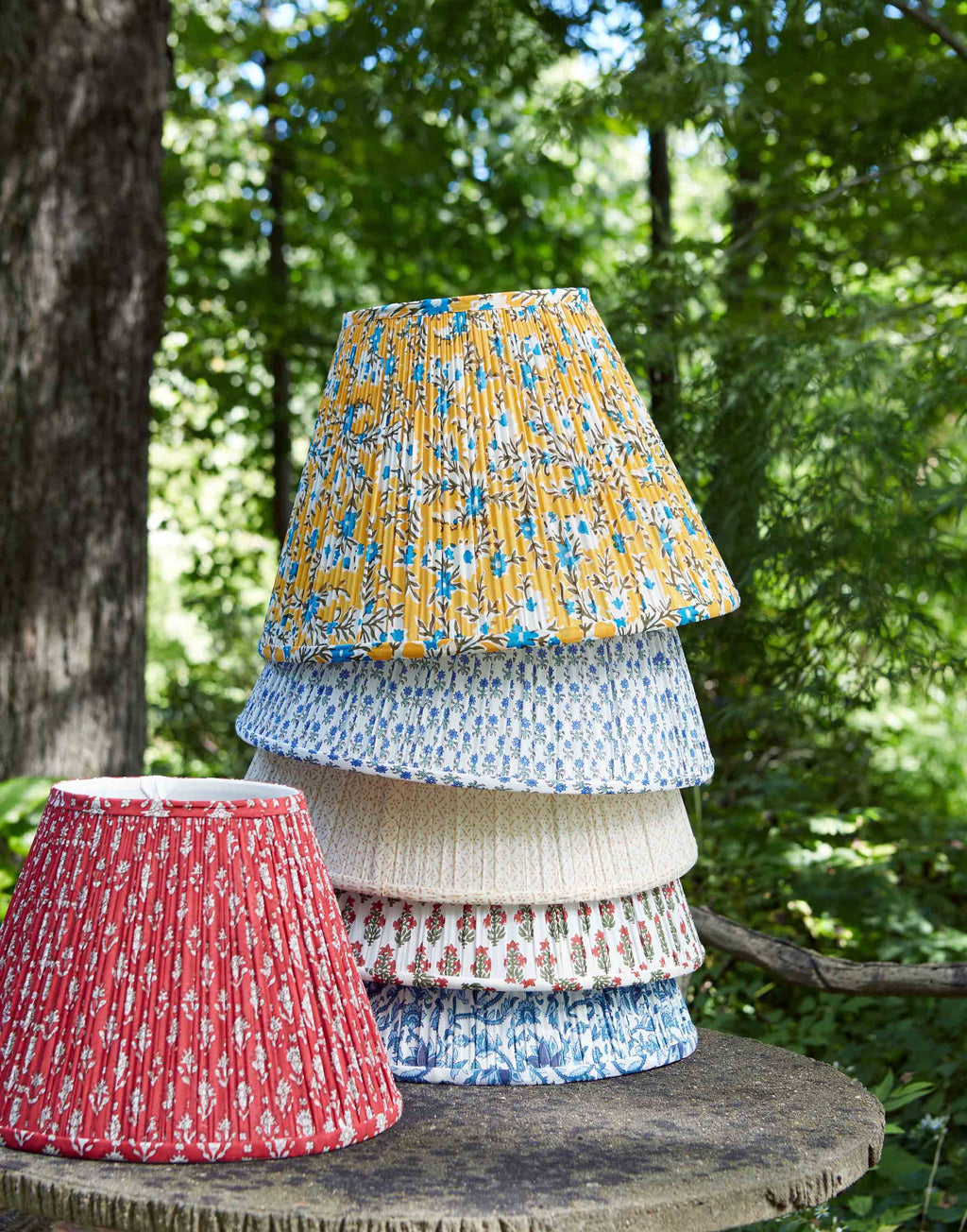 Custom Fabric-Covered Lampshade
