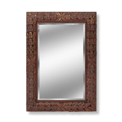 LaBarge Style Metal Leaf Frame Mirror, 28" X 39"