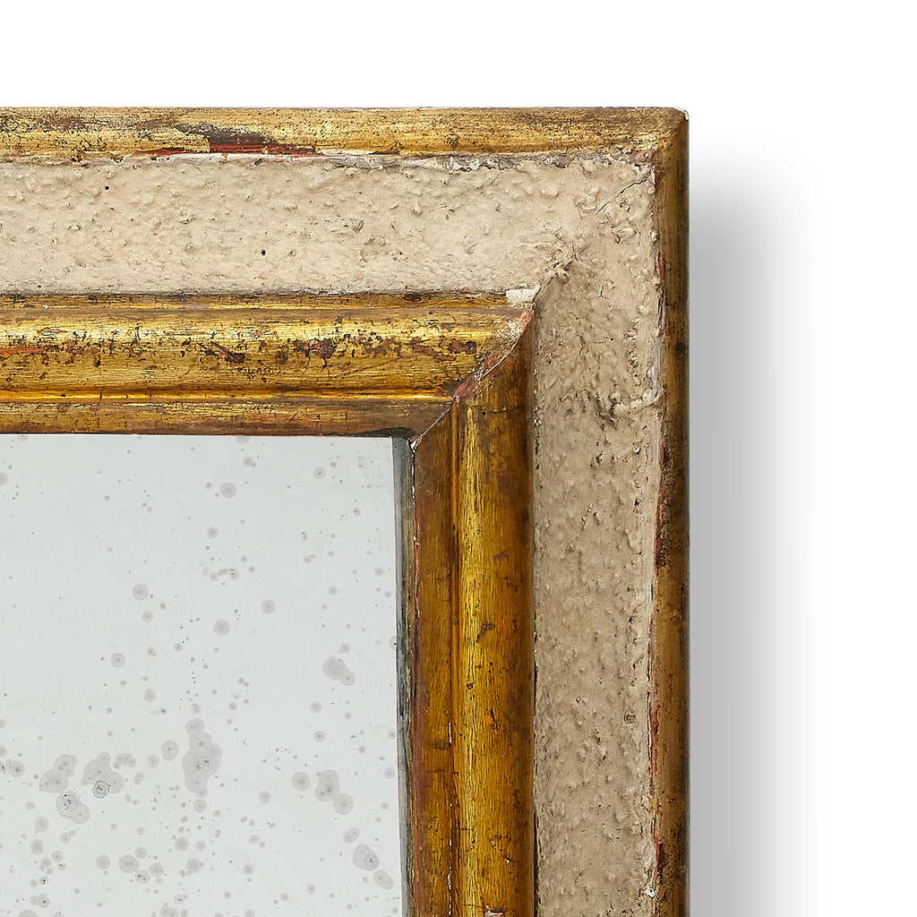 large continental parcel gilt frame mirror, 39" x 46"