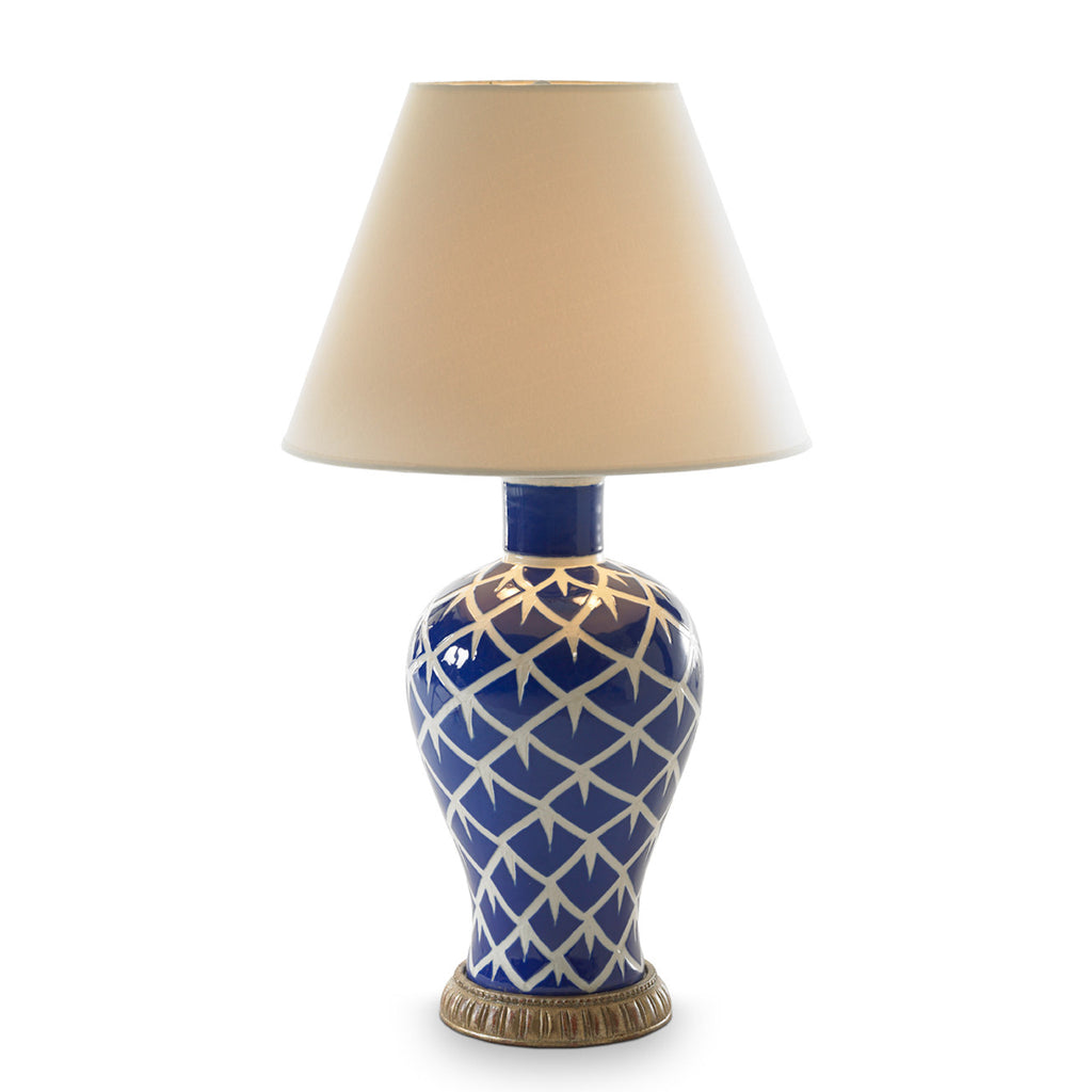 chicken feather lamp (blue)