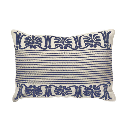 Corona Lumbar Pillow (Indigo)