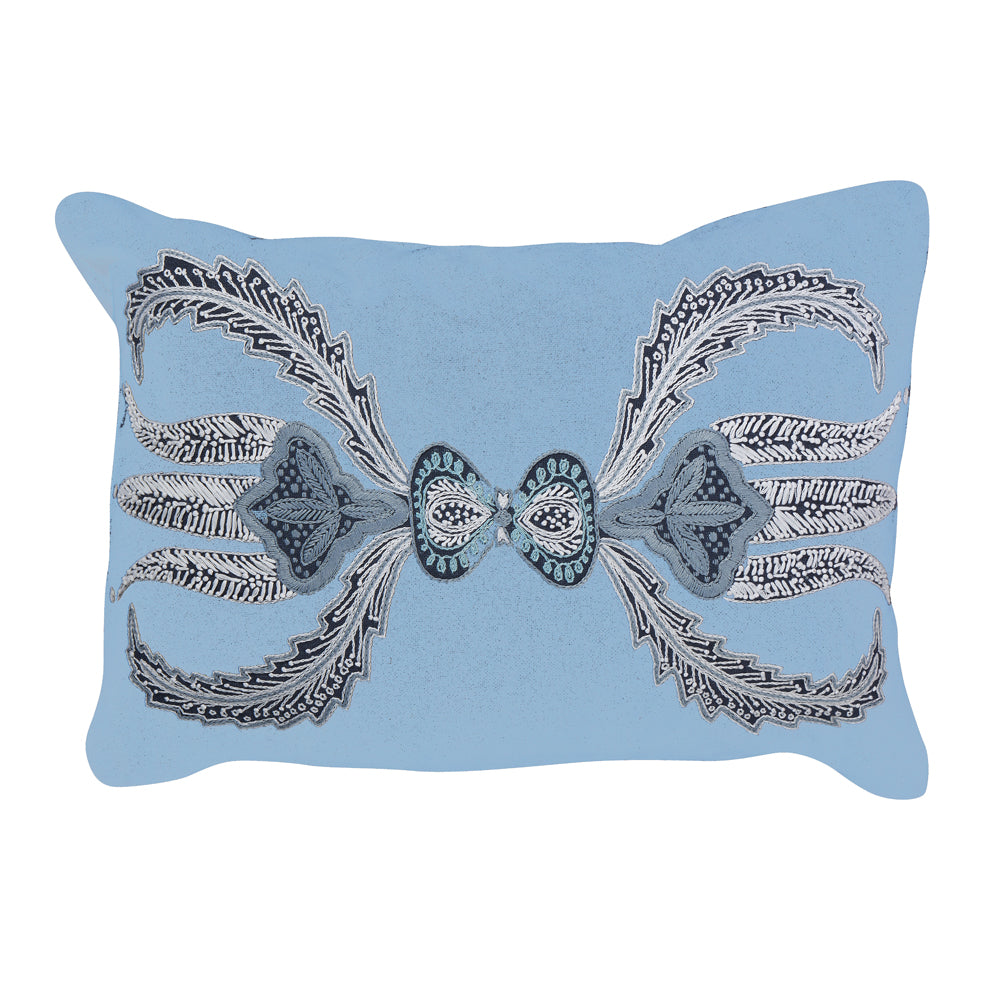 lalea lumbar pillow (blue)