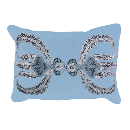 Lalea Lumbar Pillow (Blue)