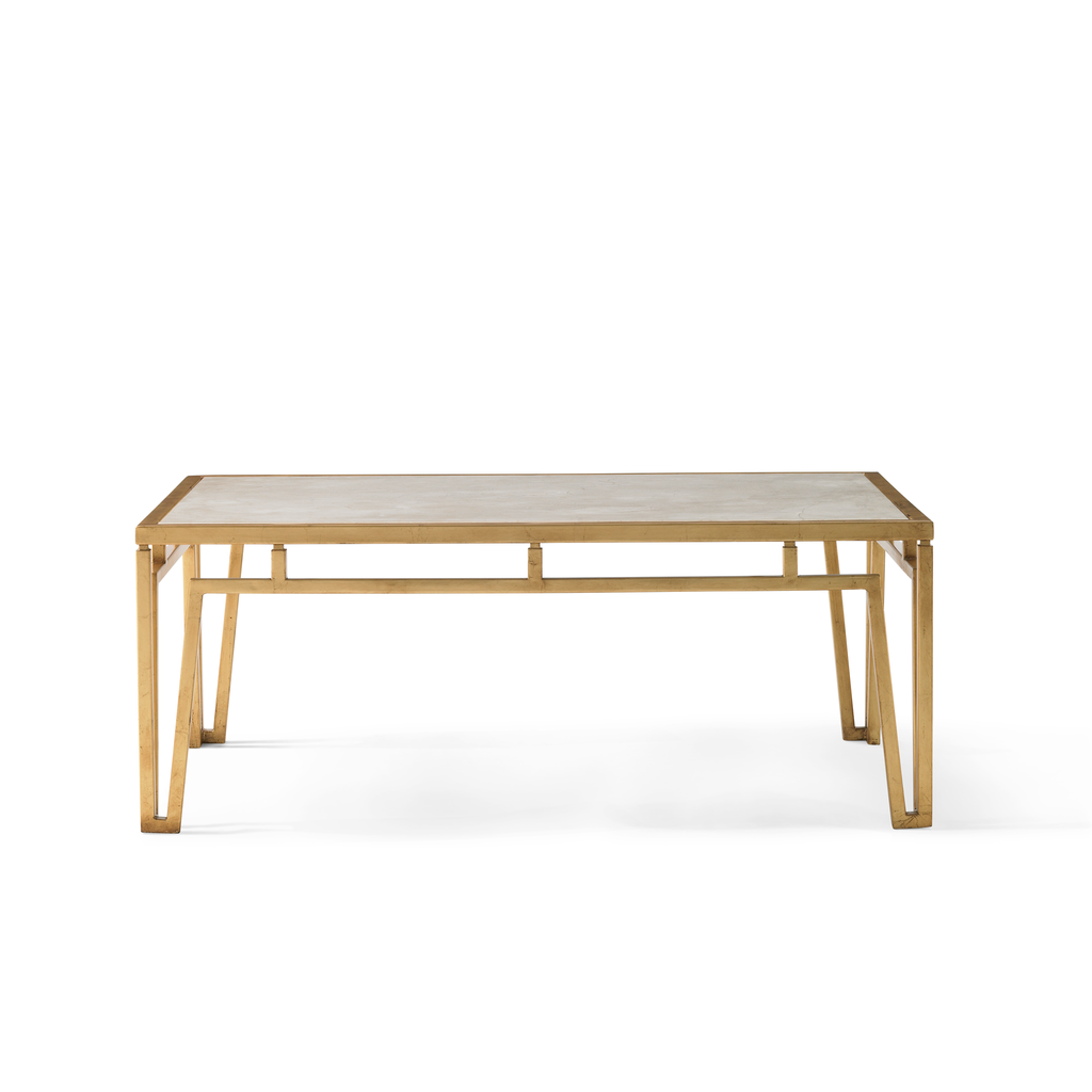 modern marble coffee table (gold)