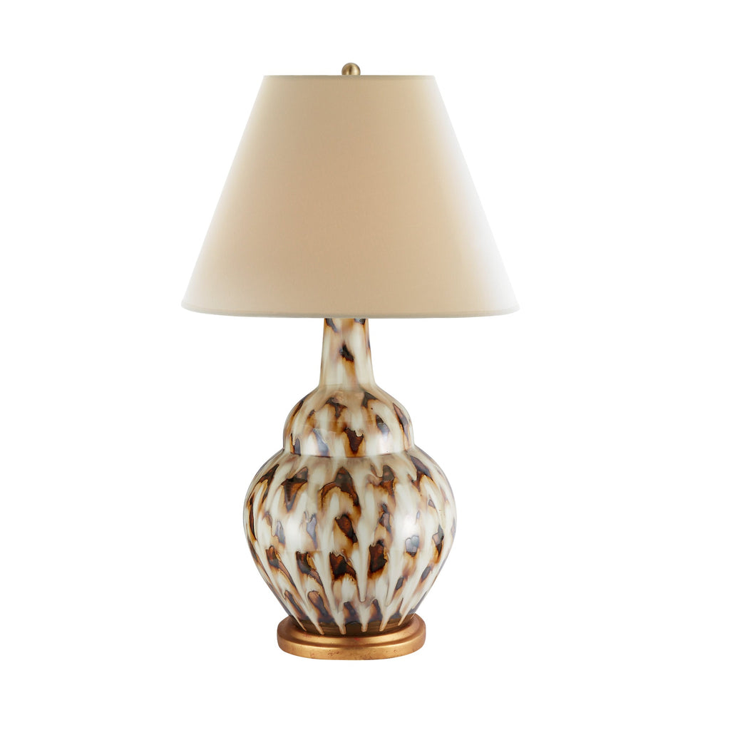 pheasant feather lamp (brown)