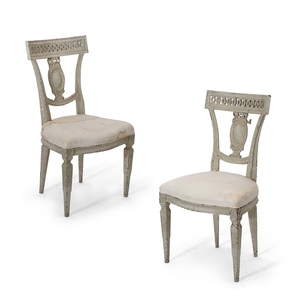 gustavian side chairs (pair 2)